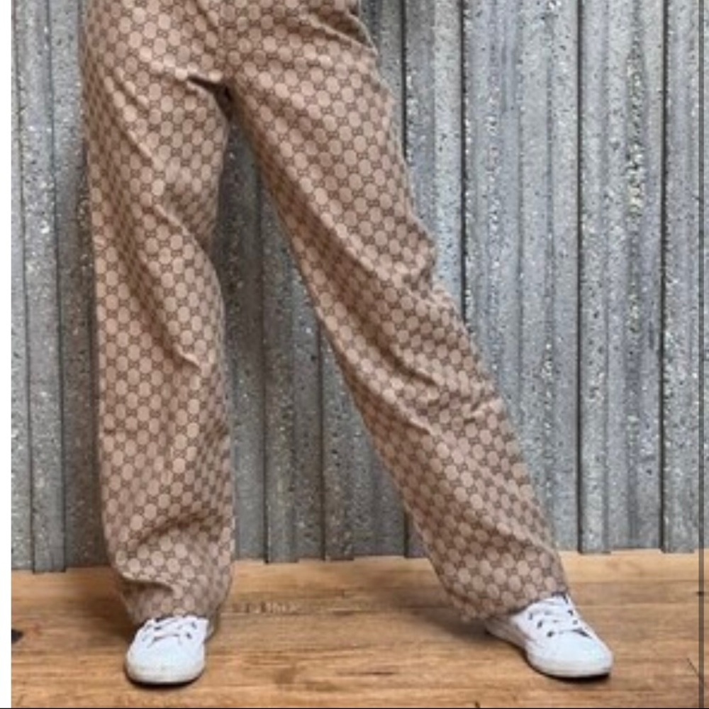 Vintage Gucci GG monogram logo pants